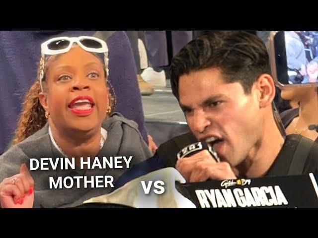DEVIN HANEY MOM SAYS 2 ROUNDS AFTER GARCIA DISRESPECTS HER DURING PRESS CONFERENCE, DEVIN SAYS SEVEN