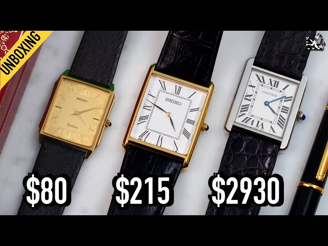 The Best Cartier Tank Watch Alternative Under $100 You've Never Heard Of: Seiko 7740-5000 vs SWR052