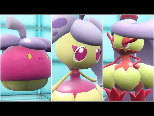 FULL BOUNSWEET EVOLUTION TEAM! Shiny Bounsweet, Steenee, Tsareena Moveset Pokemon Scarlet and Violet