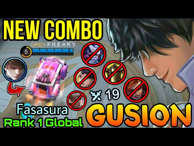 New Instant Kill Wombo Combo Gusion ft Johnson - Top 1 Global Gusion by Fasasura - MLBB