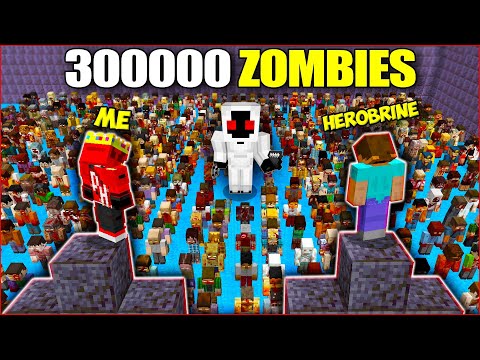 Me and Herobrine vs Zombie Apocalypse in Minecraft Part 2