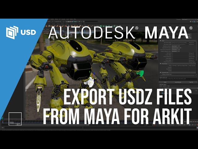 ARKit: Export USDZ files from Autodesk Maya 2022 tutorial