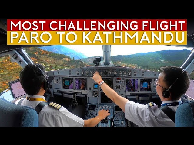 Cockpit Flight Challenge - Paro to Kathmandu over Himalayas