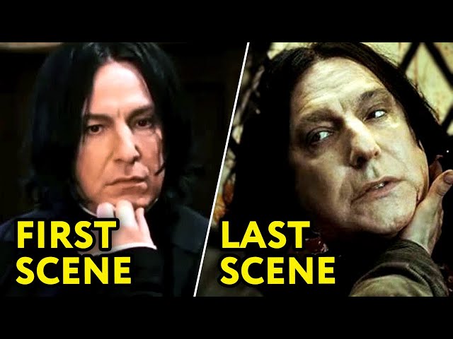 Harry Potter’s First Scenes vs Death Scenes #harrypotter #SeverusSnape #shorts