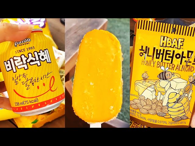 Thử thách ăn full đồ màu VÀNG ở cửa hàng tiện lợi Hàn Quốc có tên 7-ELEVEN | KÊNH CỦA KEM