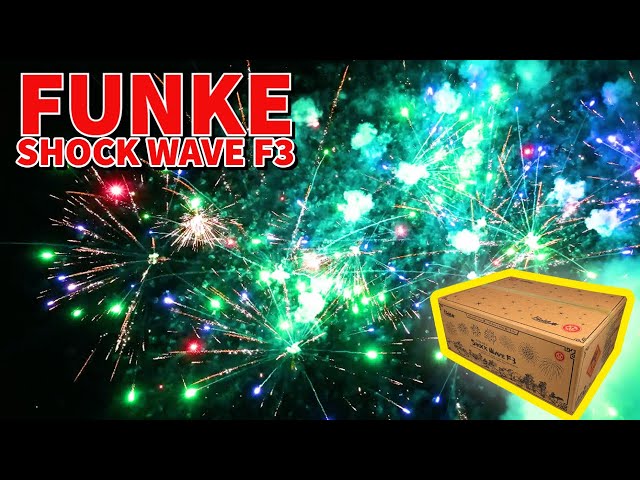 The AMAZING Funke Shock Wave F3 cake - Fireworks #shorts