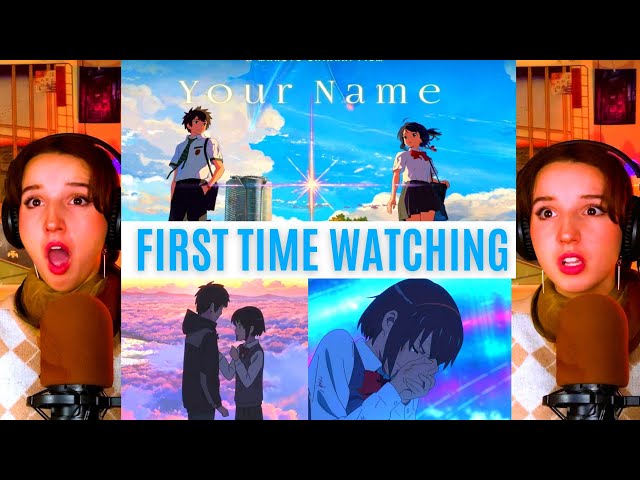 REACTING to *Your Name(Kimi No Na Wa)* SO BEAUTIFUL!!! (First Time Watching) Romance Anime