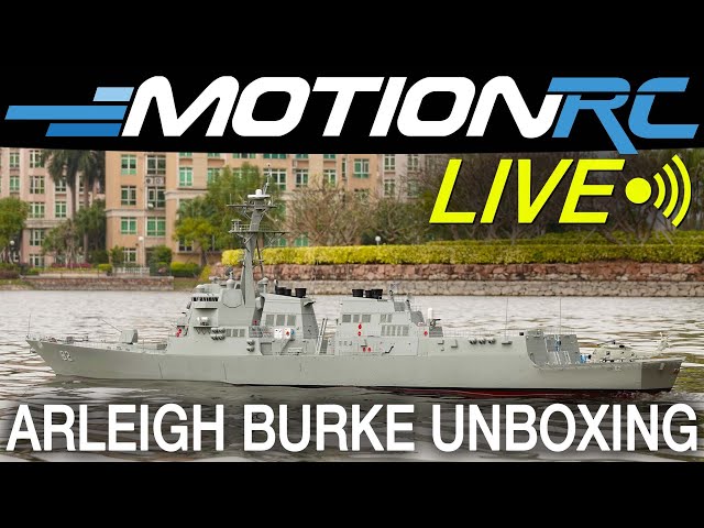 Unboxing the Arleigh Burke 1/144 Scale RC Boat from Bancroft | Motion RC LIVE