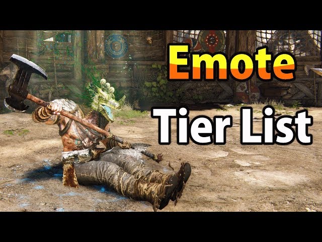 For Honor - EMOTE Tier List!
