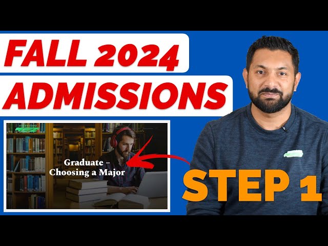 Fall 2024 Admissions USA • MS in USA • Step 1 Choosing a Major