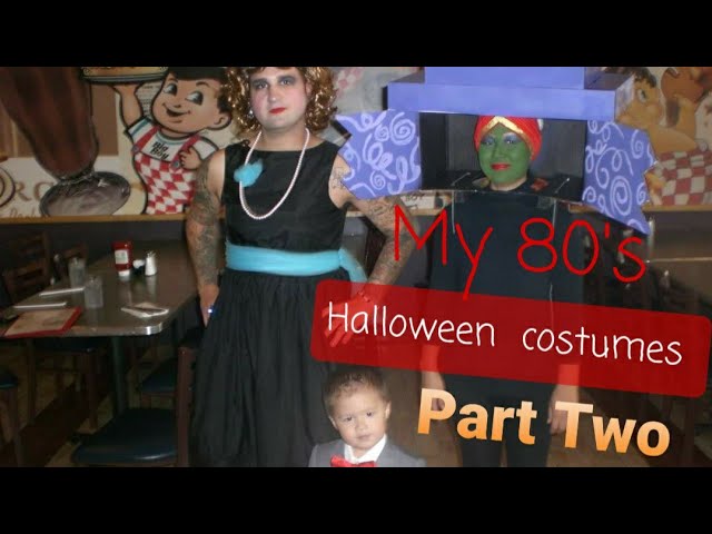 Part 2 80's Halloween costumes  My costumes as a grown up that were 80's themed 80slife