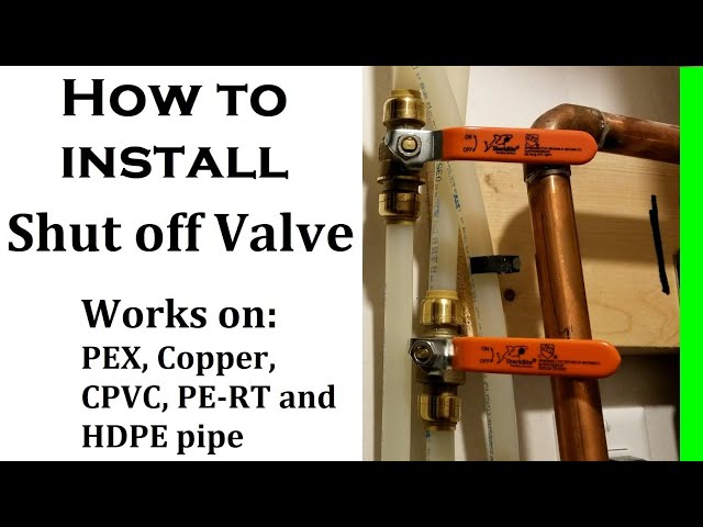 How to Install Water Shut off Valve EASY! - SharkBite