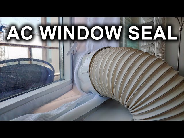 How To Install Portable Air Conditioner Casement Window Seal From The Inside Of The Apartment?