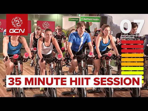 HIIT - 35 Minute Cycle Training Workout - Hill Training