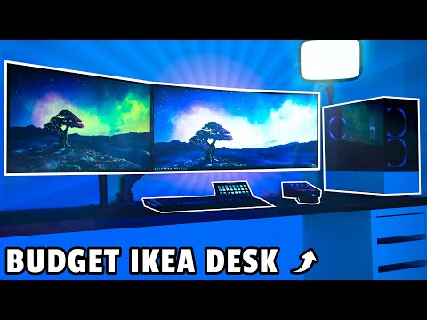 Building This EPIC Ikea Streaming / Gaming Desk Setup!