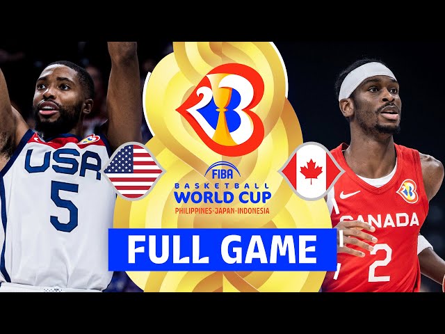 3RD PLACE GAME: USA vs Canada | Full Basketball Game | FIBA Basketball World Cup 2023