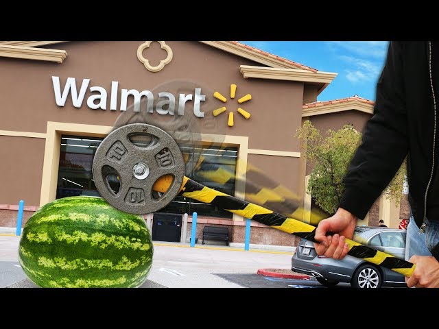 We Built Survival Weapons Using ONLY Items Found at Walmart!!