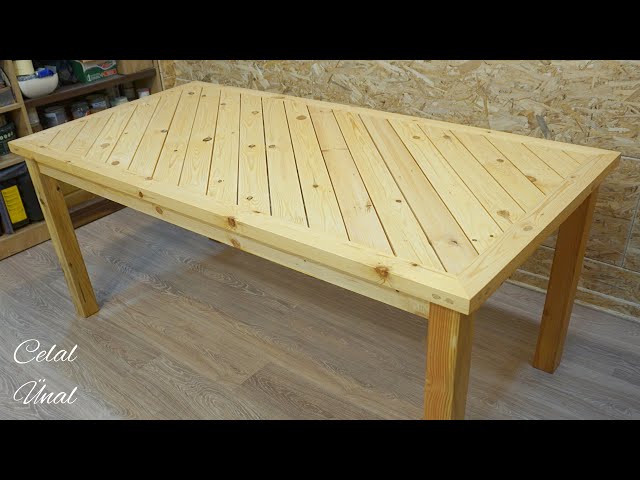 Wooden dining table / Diy Woodworking