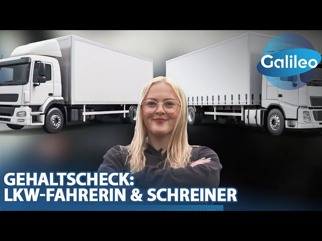 Gehaltscheck: Wie viel verdienen LKW-Fahrerin Melina und Tischler Matthias?