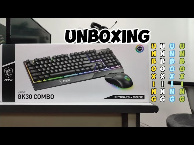 MSI Vigor GK30 Gaming Combo Quick Unboxing | QU-7