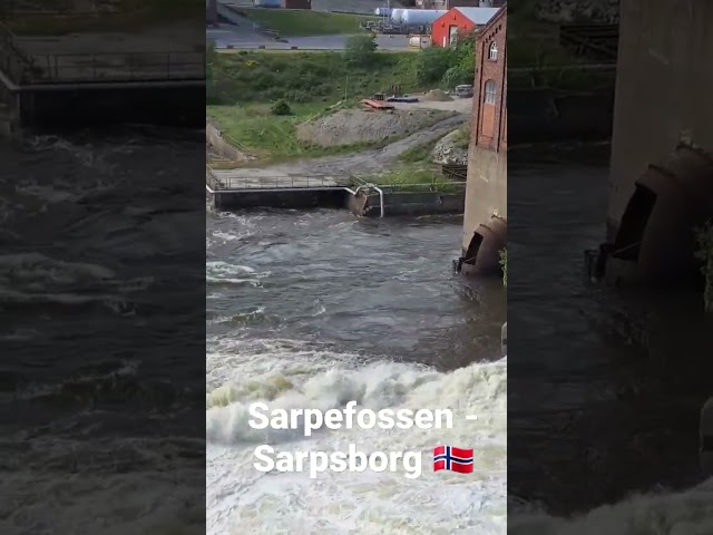 Raging waterfall at Sarpsfossen 🇸🇯