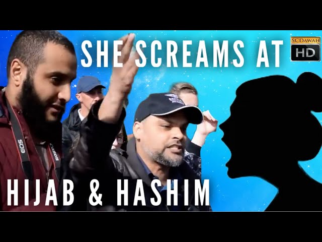 She screams at Hijab & Hashim! Mohammed Hijab & Hashim Vs Female Visitor (Speakers Corner)