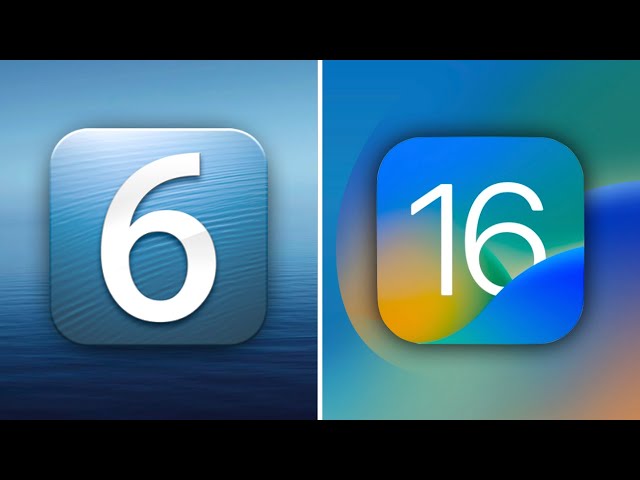 iOS 6 vs 16: Icon Comparison!