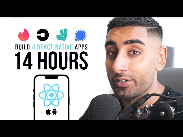 React Native Crash Course for Beginners - Build 4 Apps in 14 Hours (Redux, Tailwind + More) [2023]