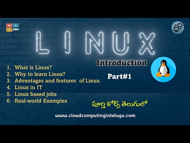 Linux  in Telugu | Part#2 | What is Linux? | Cloud Computing In Telugu | AWS