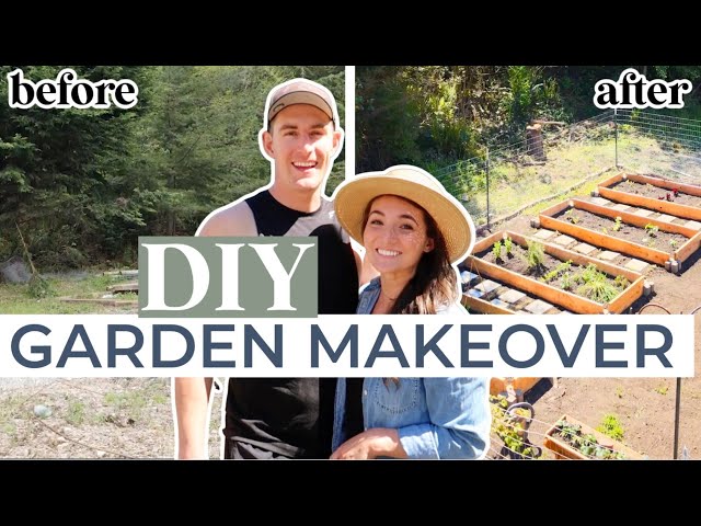 🌱DIY HOME MAKEOVER : no-dig organic garden on a BUDGET! Garden Tour | SATISFYING BEFORE AND AFTERS!