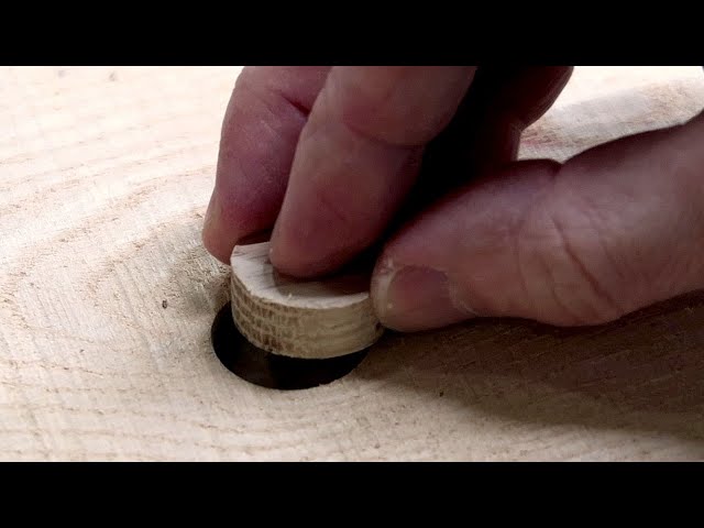 Make perfect plugs to cover defects in wood