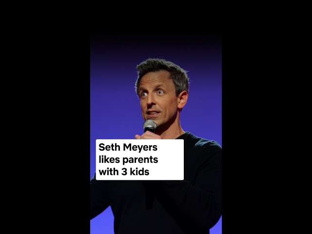three is the magic number for kids #SethMeyers