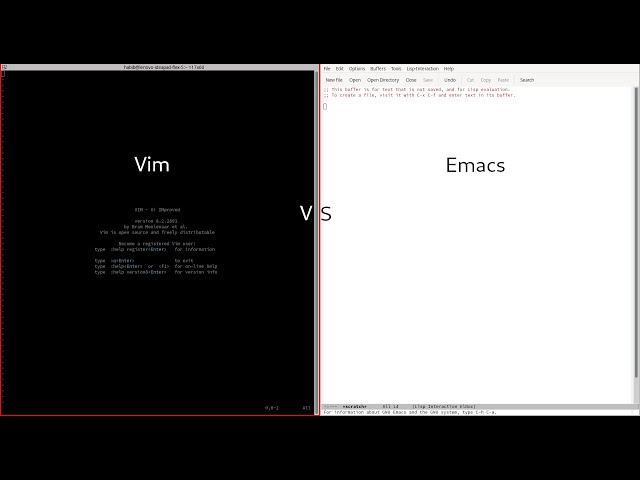 Vim vs Emacs: The Battle of Text Editors