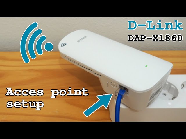 D-Link DAP-X1860 Wi-Fi 6 extender dual band • Access point mode setup