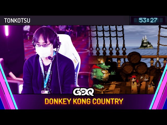 Donkey Kong Country by Tonkotsu in 53:27 - Awesome Games Done Quick 2024