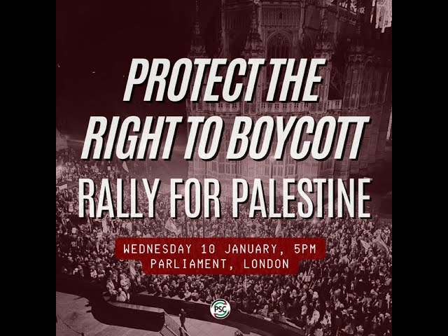 🇵🇸 Rally for Palestine - Protect the Right to Boycott 🇵🇸