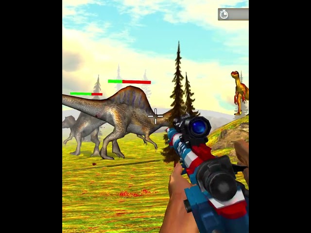 Hunt/Shoot Wild Dinosaurs In Forest With Sniper Gun - Android Game Play #dinosaur #dinohunter