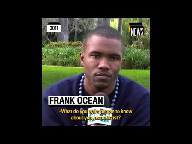 13 minutes of frank ocean being just a guy, not a god
