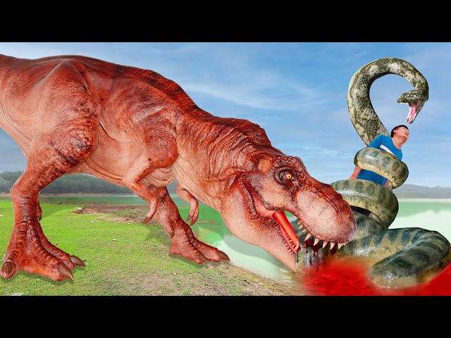 Most REALISTIC T-rex Dinosaur Chase | Dinosaurs Hunting | Jurassic World Dominion | Ms.Sandy