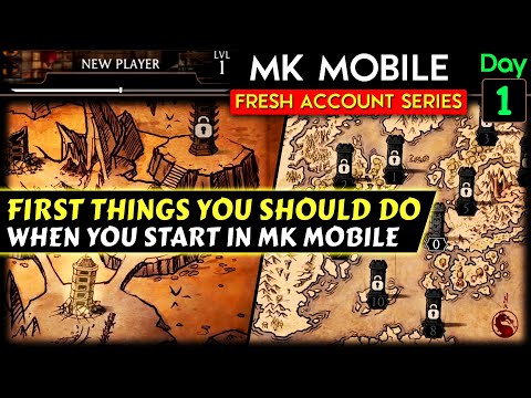 MK Mobile Beginner Tips and Tricks. Fresh Account Playthrough.
