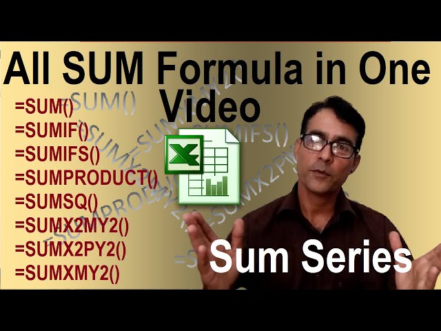 Complete All Sum formula in excel like SUM, SUMIF, SUMIFS, SUMPRODUCT, SUMSQ, SUMX2MY2, SUMX2PY2 ETC
