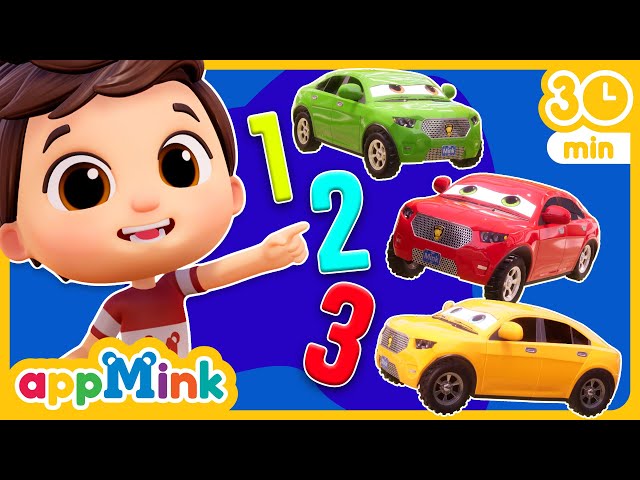 🚗🔢 🚦Learn to Count with Trucks and Cars! 🚗🚚🎵 #appmink #nurseryrhymes #kidssong #cartoon #kids
