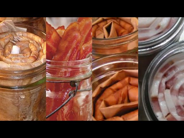Canning Bacon for Longterm Food Storage