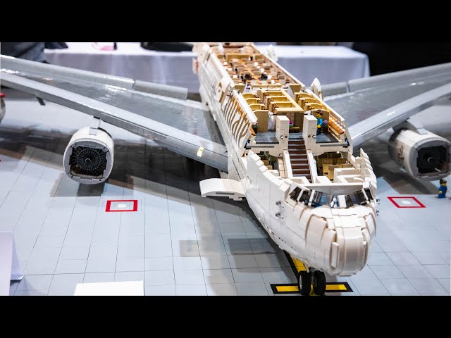 LEGO Minifigure-Scale Airbus A380 Airplane! (40,000+ Bricks!)