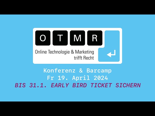 OTMR Konferenz & Barcamp am 19.4.2024 in Leipzig