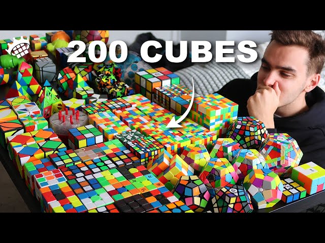 I solve my ENTIRE RUBIK'S CUBE COLLECTION