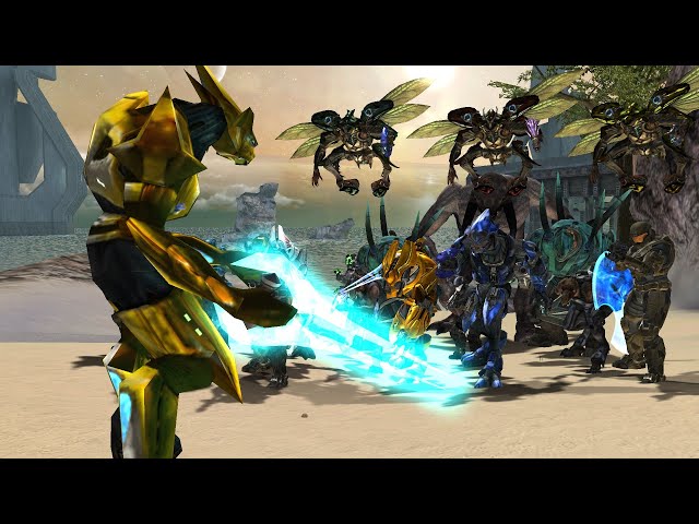 Halo 1 Elite Zealot VS. Halo Reach Characters