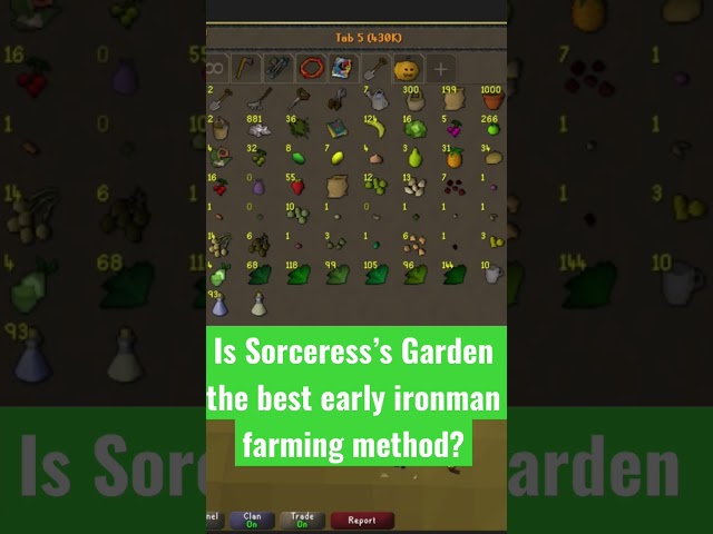 Did we find the best early game Ironman farming method in OSRS? #osrs #oldschoolrunescape #ironman