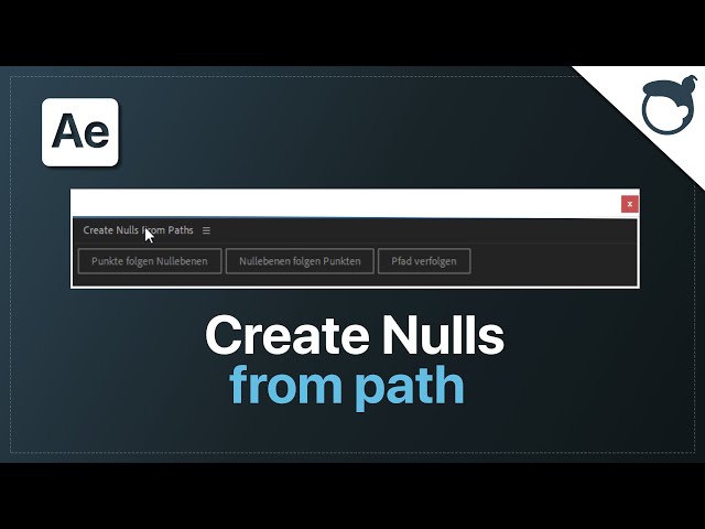 After Effects: Create Nulls from Path [Deutsch]