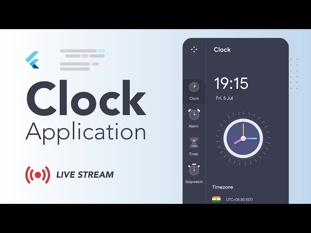 Flutter Clock App | Live Coding
